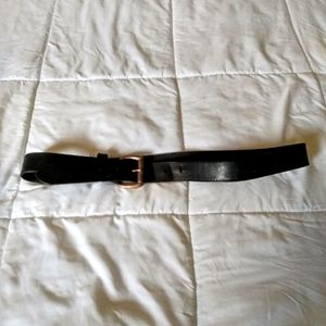 Black leather belt